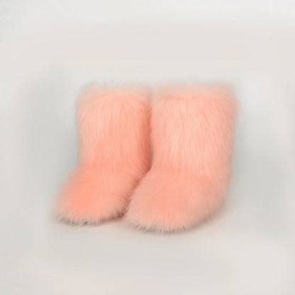 Thermal Fuzzy Platform Boots - JDrop.Shop