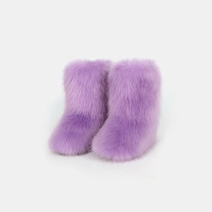 Thermal Fuzzy Platform Boots - JDrop.Shop