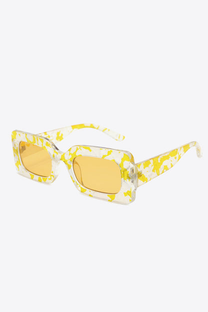 Tortoiseshell Rectangle Polycarbonate Sunglasses - JDrop.Shop