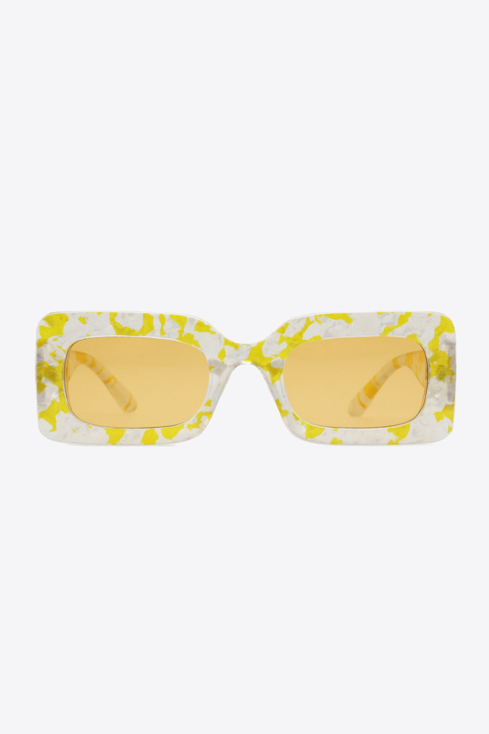 Tortoiseshell Rectangle Polycarbonate Sunglasses - JDrop.Shop