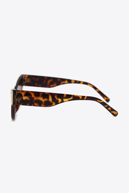 UV400 Rhinestone Trim Cat-Eye Sunglasses - JDrop.Shop