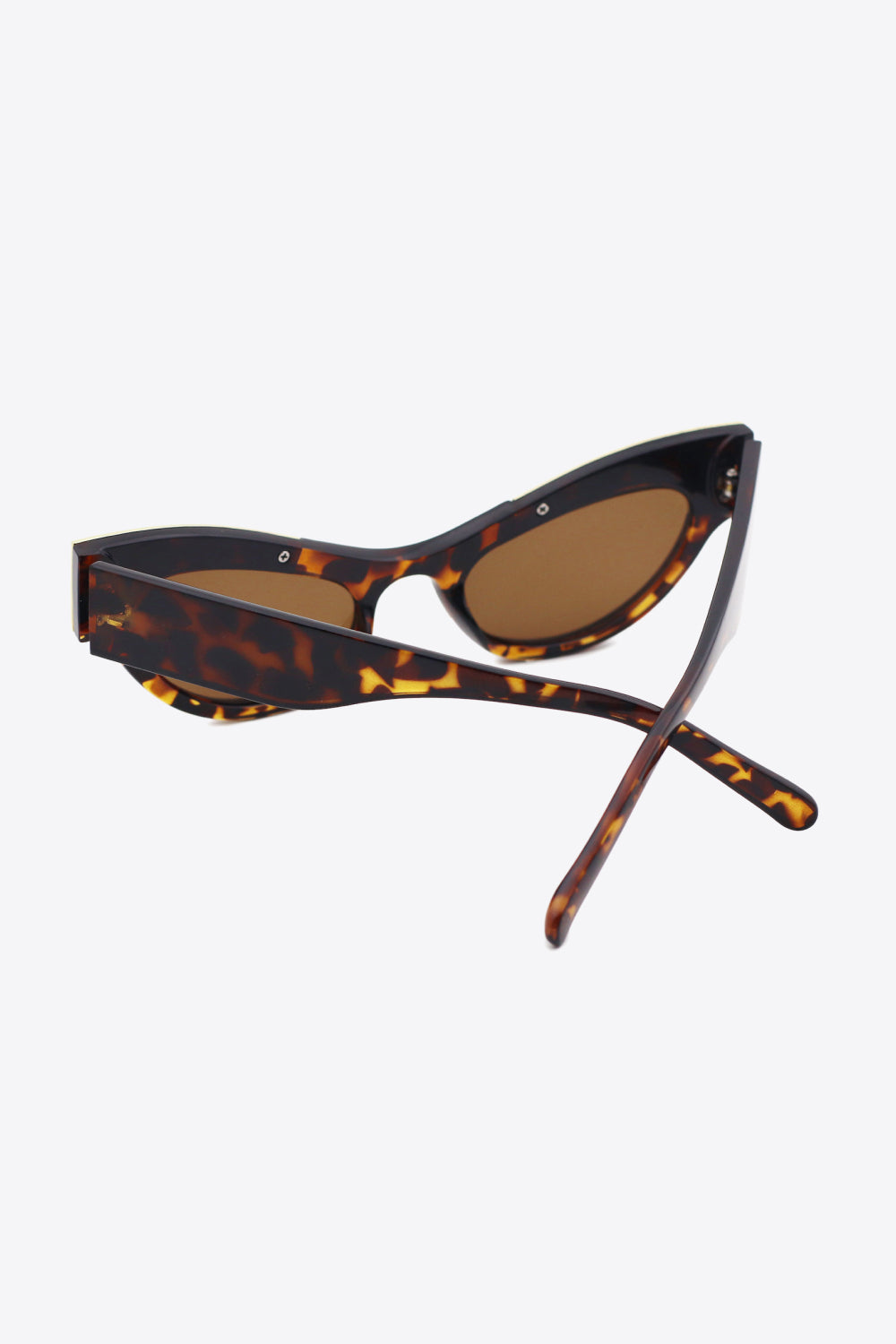 UV400 Rhinestone Trim Cat-Eye Sunglasses - JDrop.Shop