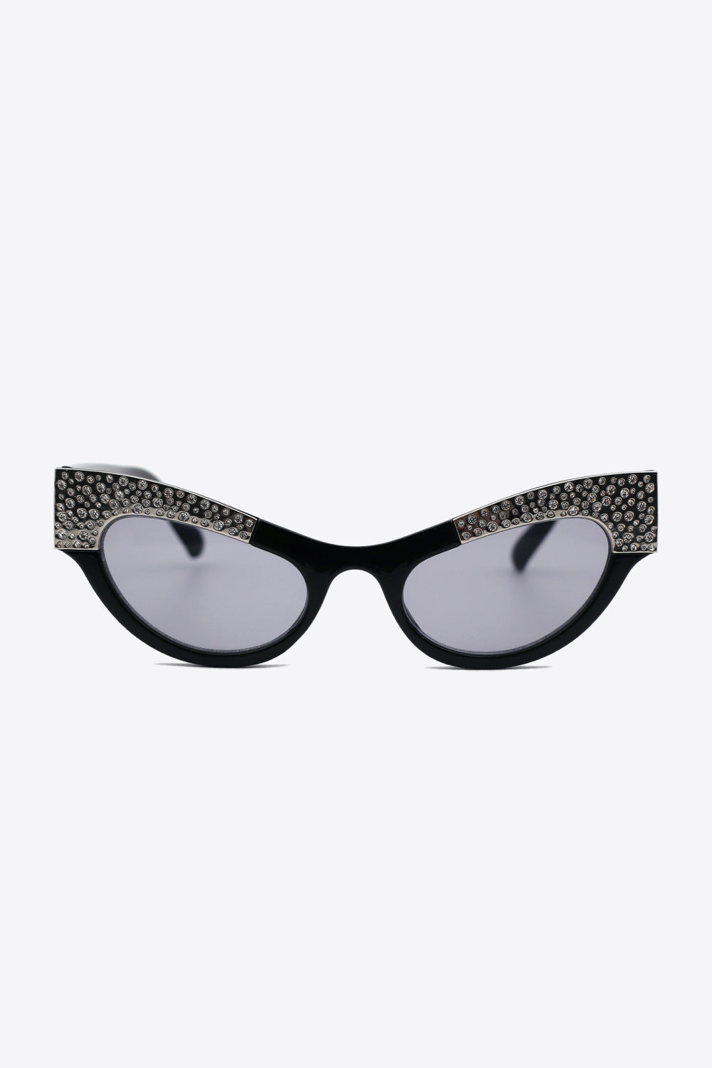 UV400 Rhinestone Trim Cat-Eye Sunglasses - JDrop.Shop