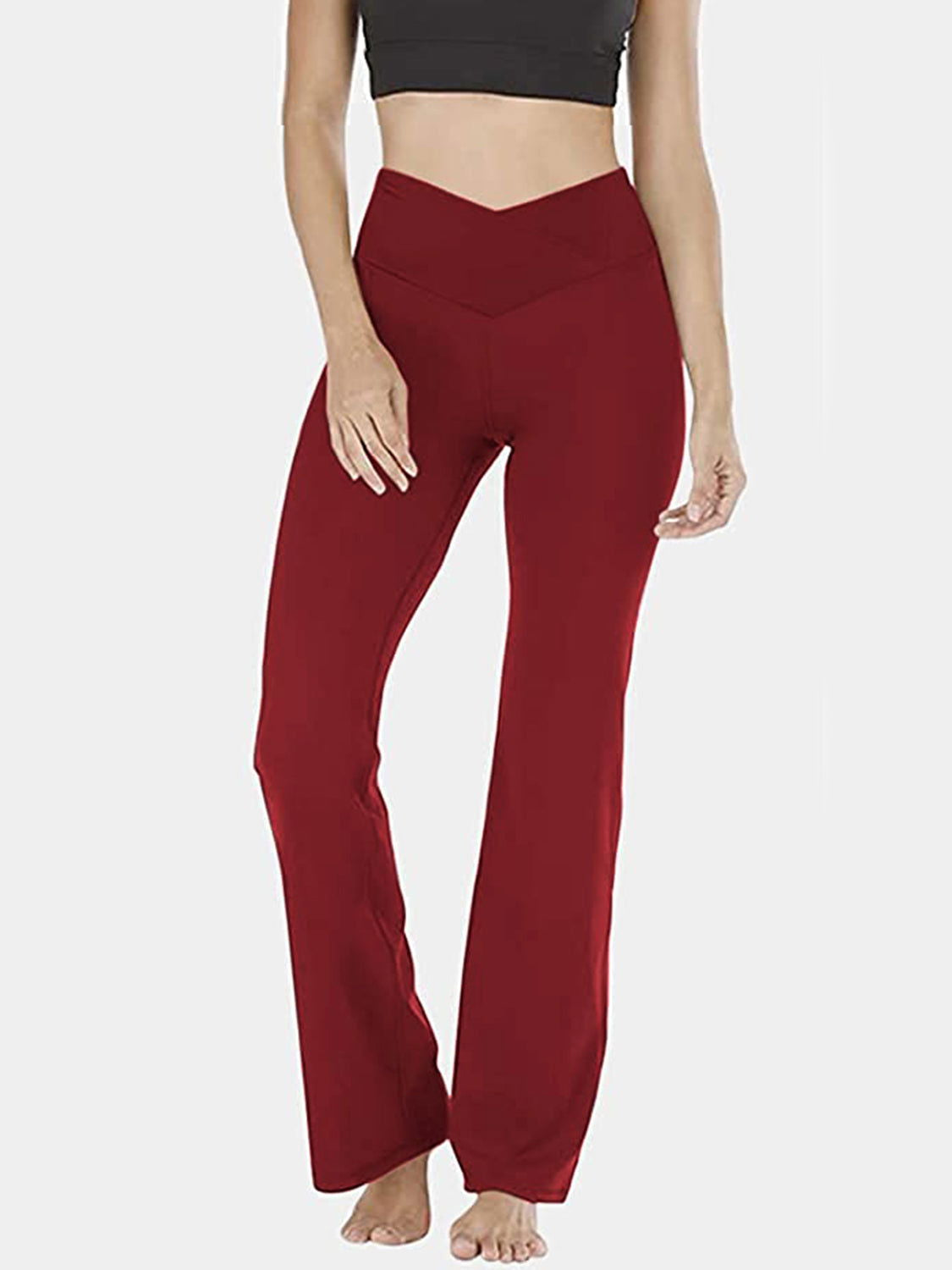 V-Waist Bootcut Long Pants - JDrop.Shop