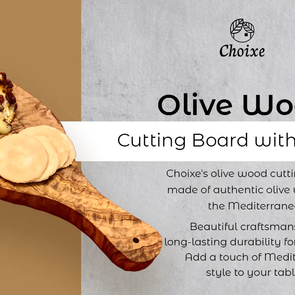 Original Olive Wood Cutting Board with Handle