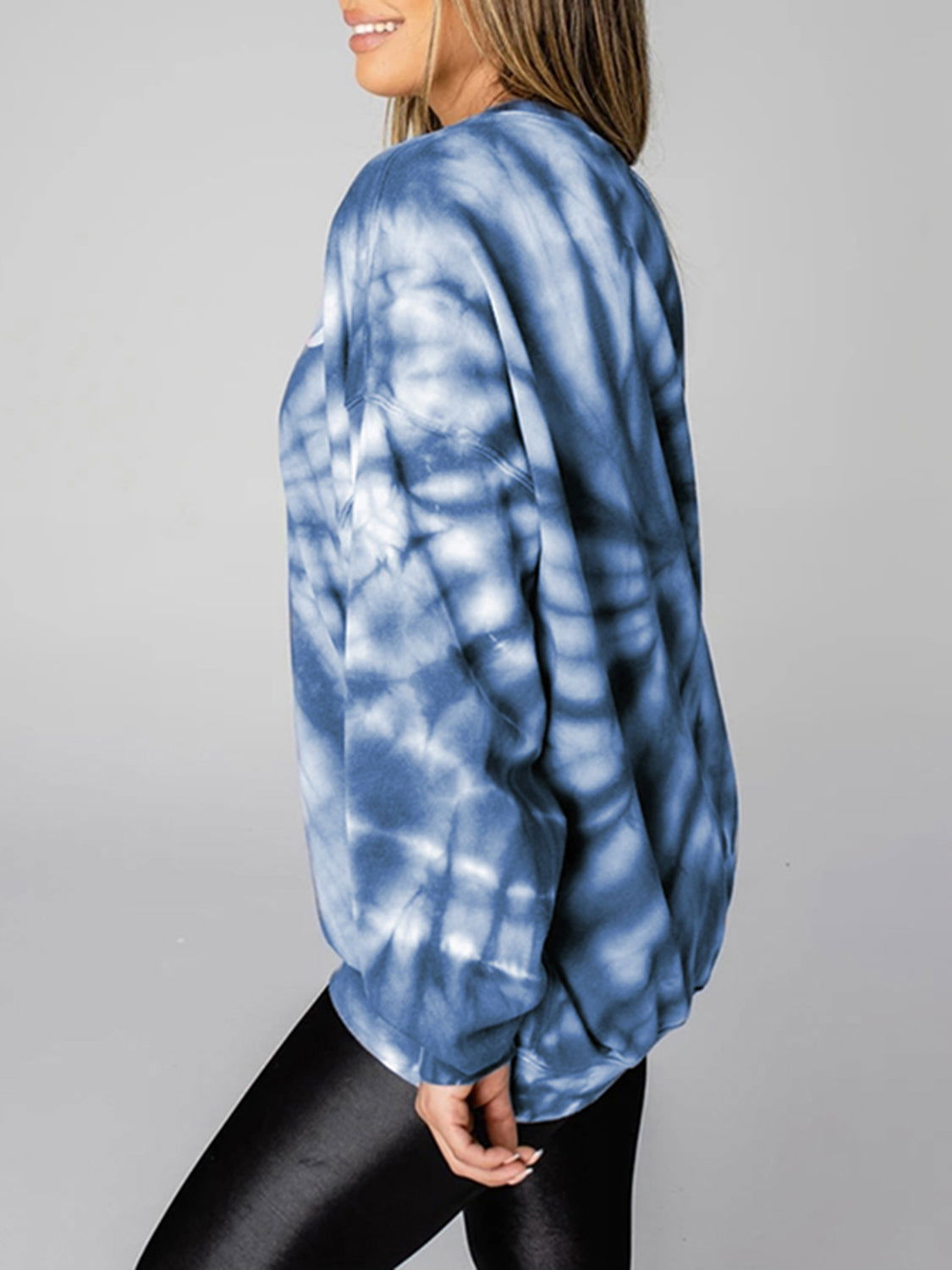 WEEKEND LOVER Graphic Tie-Dye Sweatshirt - JDrop.Shop