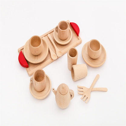 Wooden Tea Set Pretend Play - JDrop.Shop