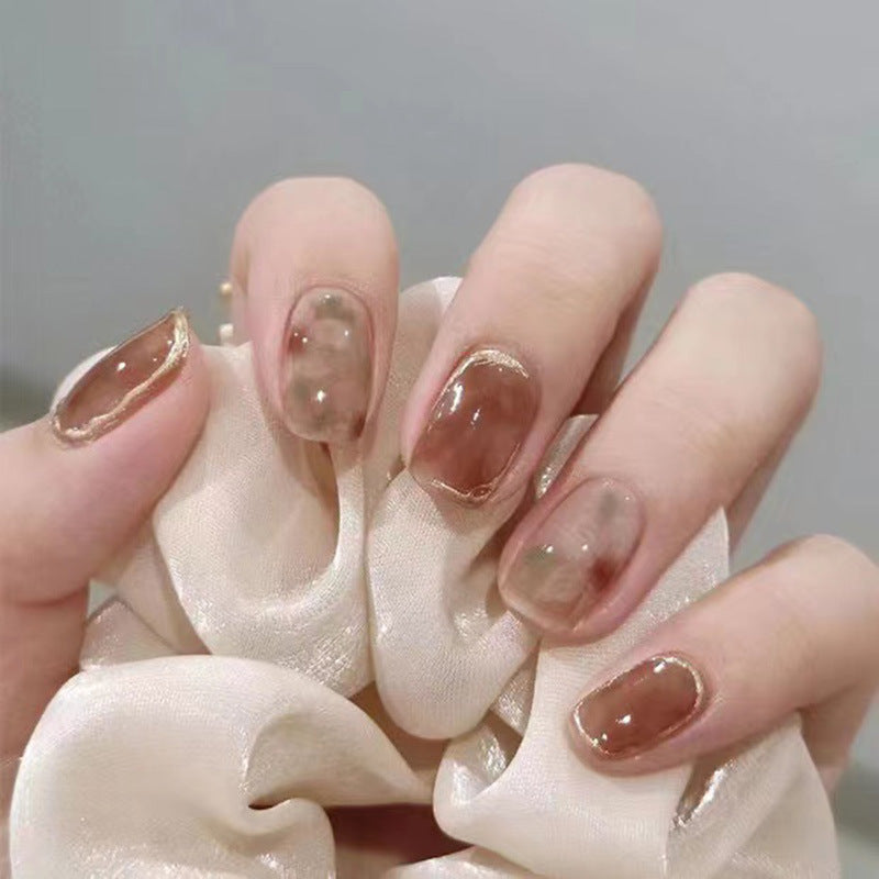 Luxe Brown Ombre Marble Nail Art Set - JDrop.Shop