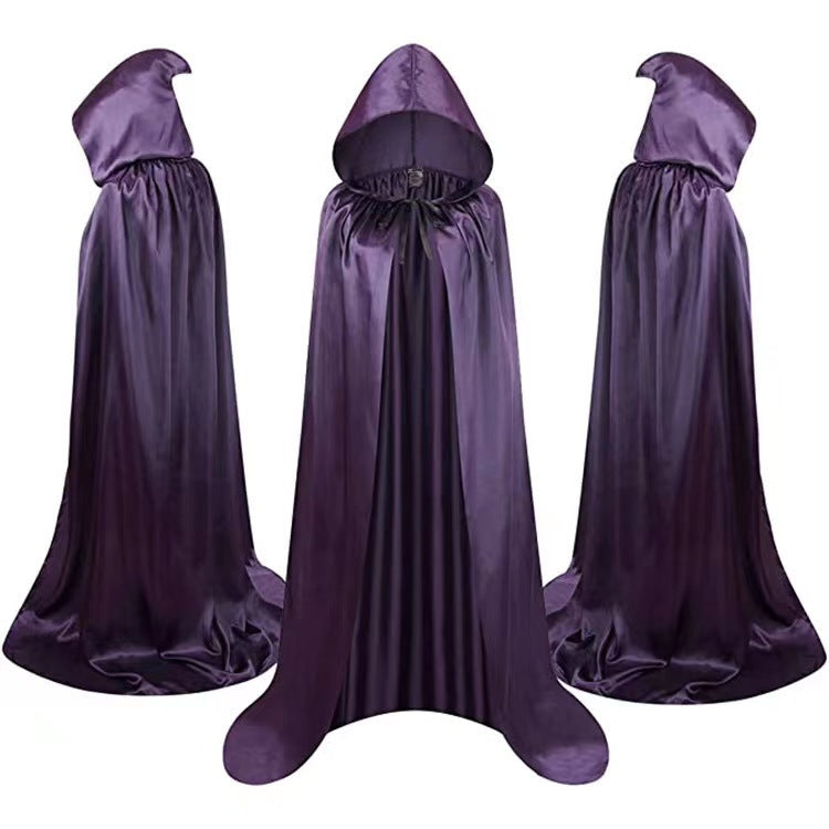 Unisex Reversible Hooded Vampire Cape Cloak ~ Halloween