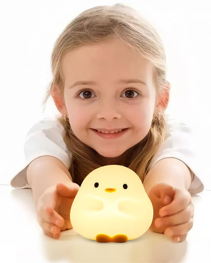 Cute Silicone Duck LED Night Lamp USB Rechargeable