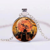 Halloween Pumpkin Ghost Bat Necklace