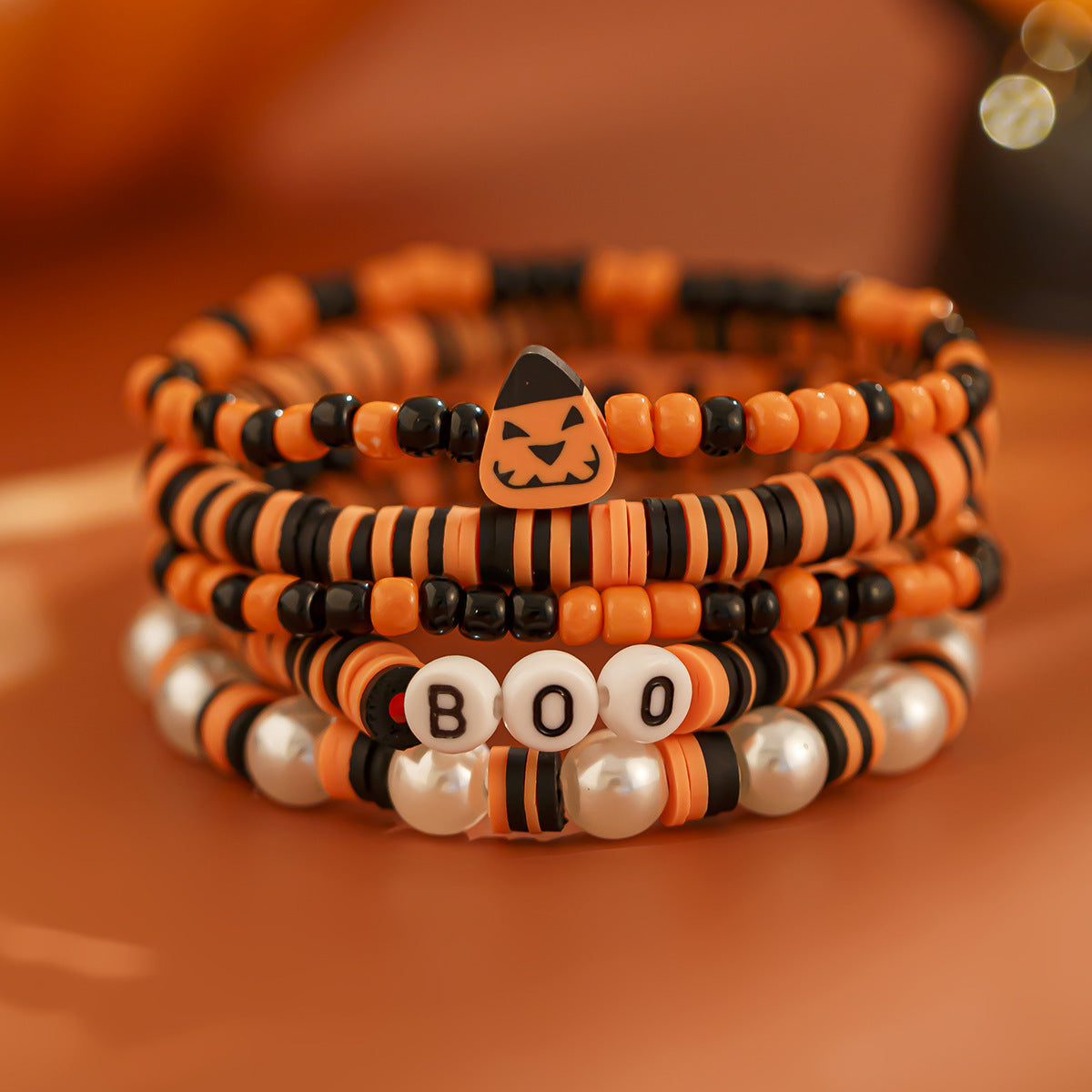 Halloween Bead Bracelet