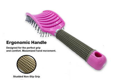 Anti Static Curved Vented Styling Detangling Brush