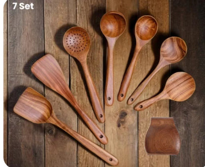 Wooden Spatula Cookware Kitchenware Set