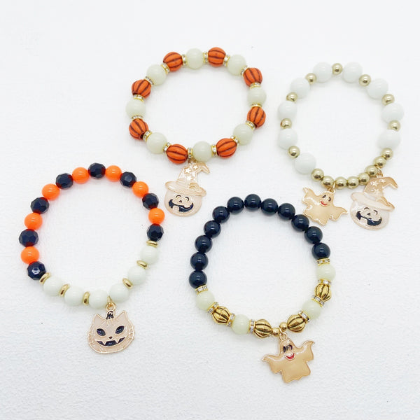 Luminous Pumpkin Ghost Halloween Bracelet