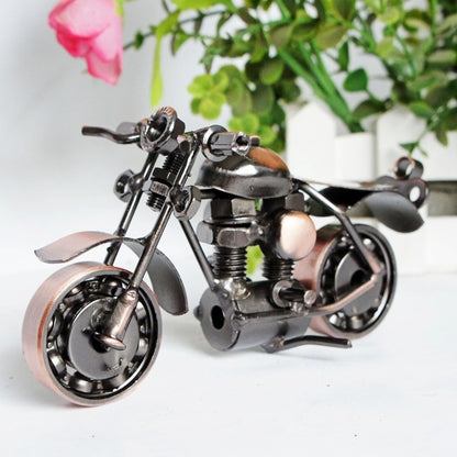 Metal Iron Art Motorcycle Model Ornaments Handmade Crafts