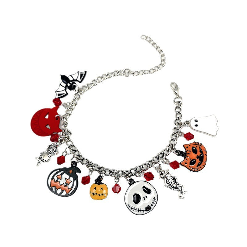 Halloween Pumpkin Skull Ghost Bracelet