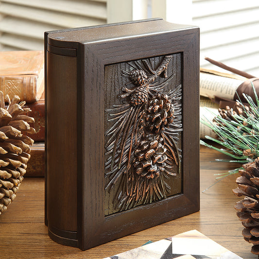 Pine Cone Wood Creative Handmade Photo Album