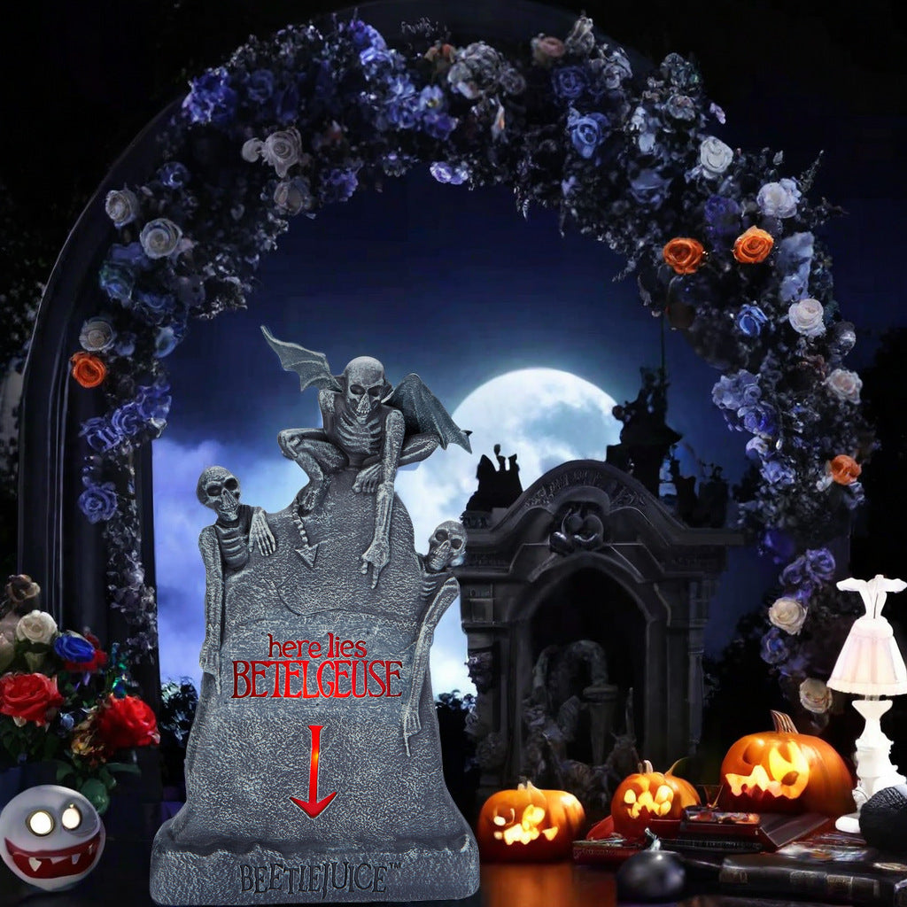 Beetlejuice Graveyard Tombstone Decoration