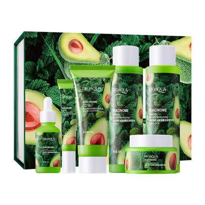 Bioaqua Avocado Elastic Moisturizing Suit Hydrating Skin Care Set