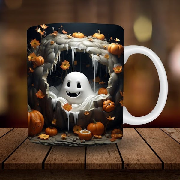 Halloween Pumpkin Ceramic Coffee Mug