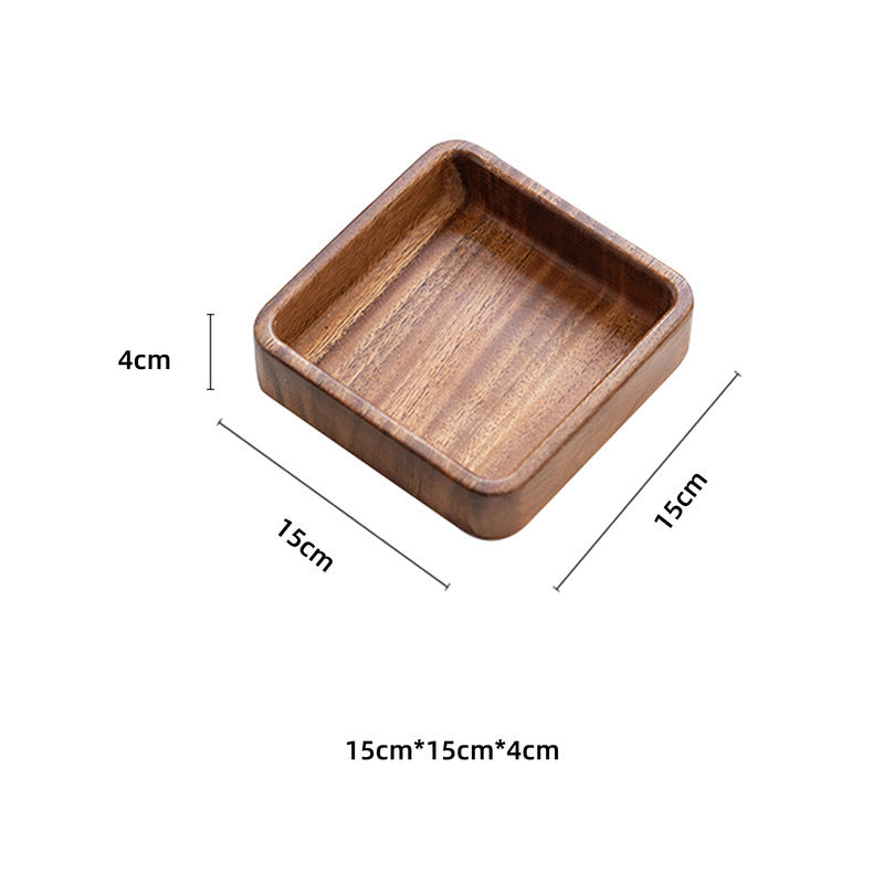 South American Walnut Home Dessert Creative Dessert Plate