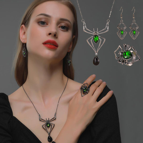 Halloween Spider Necklace Set