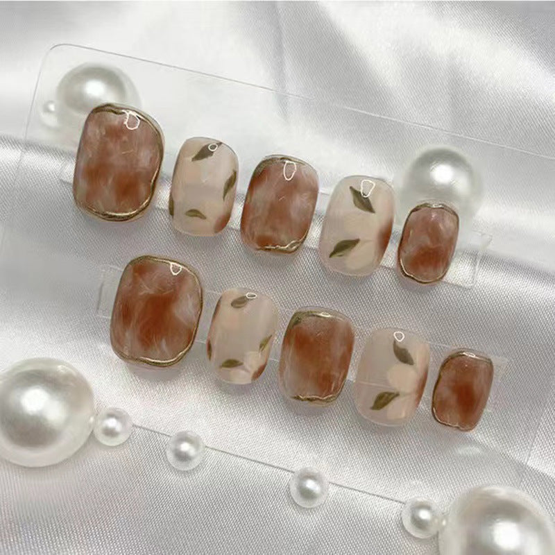 Luxe Brown Ombre Marble Nail Art Set - JDrop.Shop