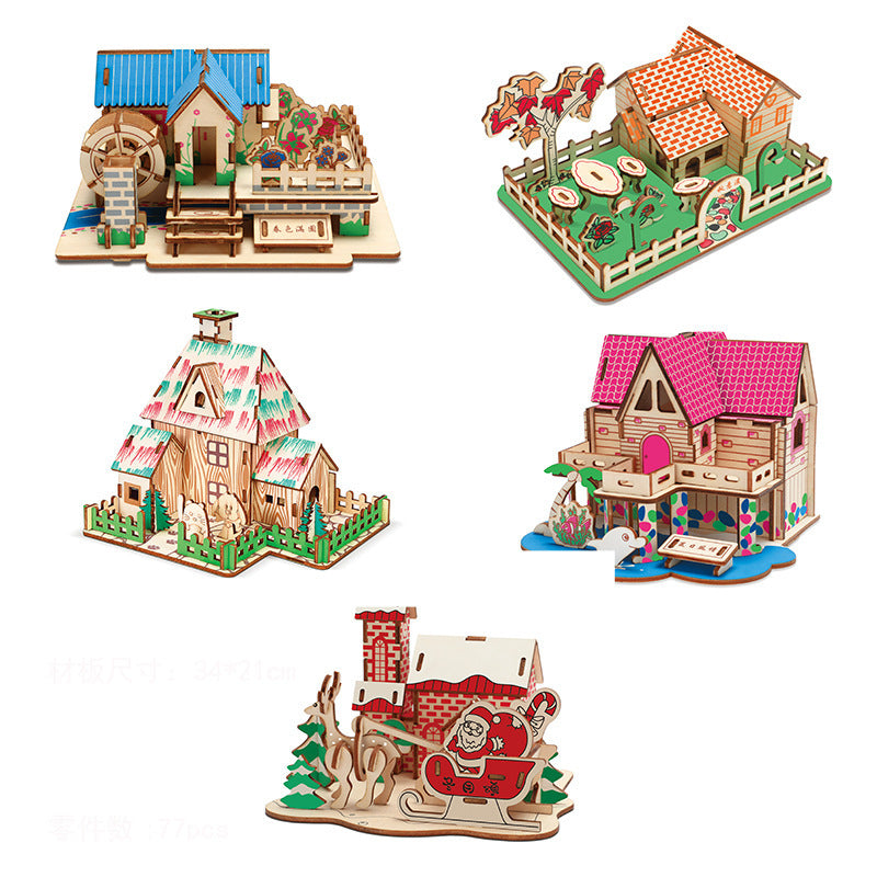 Three Dimensional Jigsaw Puzzle Handmade 3D Diy