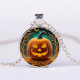 Halloween Pumpkin Ghost Bat Necklace