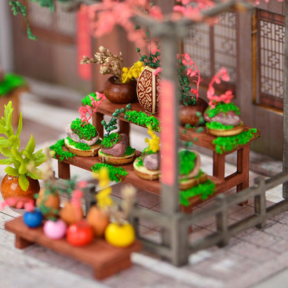 Happy Creative Diy Hut Jiangnan Town Scene Handmade