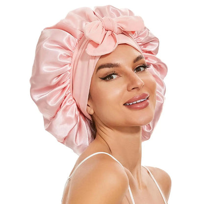 New Double Layer Hair Sleeping Bonnet