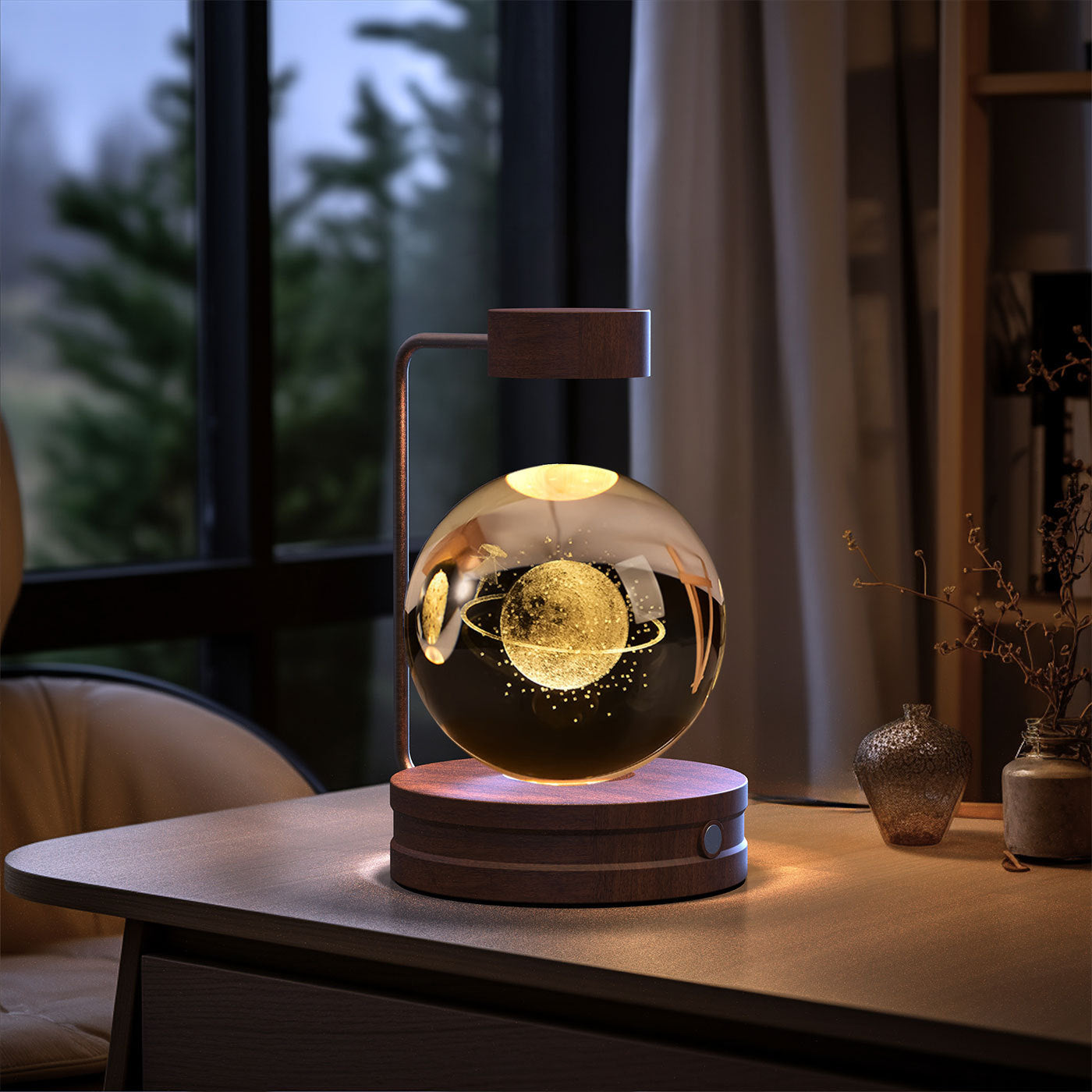 Crystal Ball Indoor Night Light USB Power