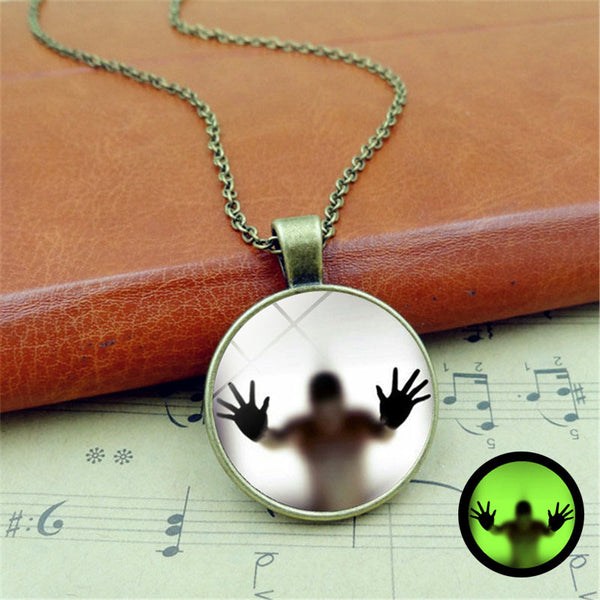 Halloween Round Luminous Necklace