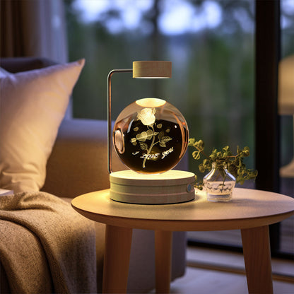 Crystal Ball Indoor Night Light USB Power