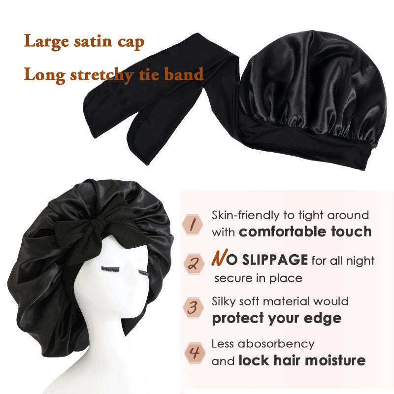 New Double Layer Hair Sleeping Bonnet