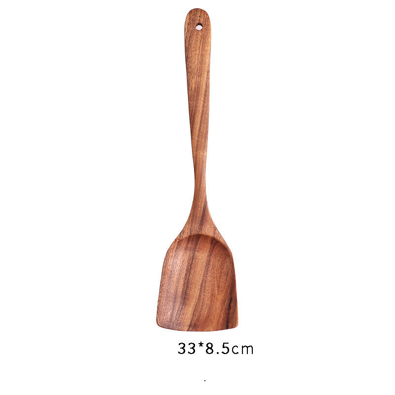 Japanese Style Wooden Nonstick Soup Spoon Spatula