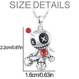 Enchanted Halloween Voodoo Charm Necklace – 50CM Electroplated Alloy Chain