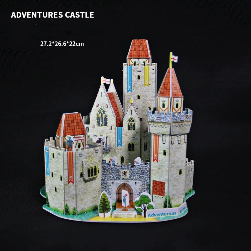 DIY3D Three-dimensional Puzzle Castle Ship Handmade Assembled