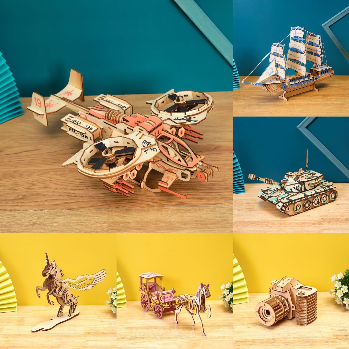 Handmade Puzzle Assembled 3D Toys