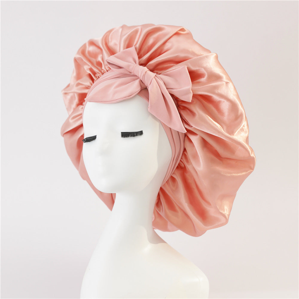 New Double Layer Hair Sleeping Bonnet