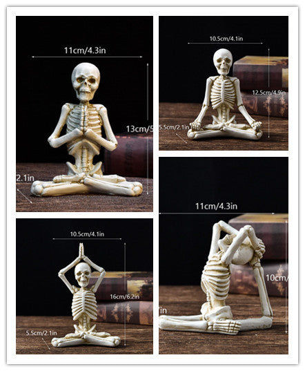 Halloween Horror Yoga Skull Skeleton