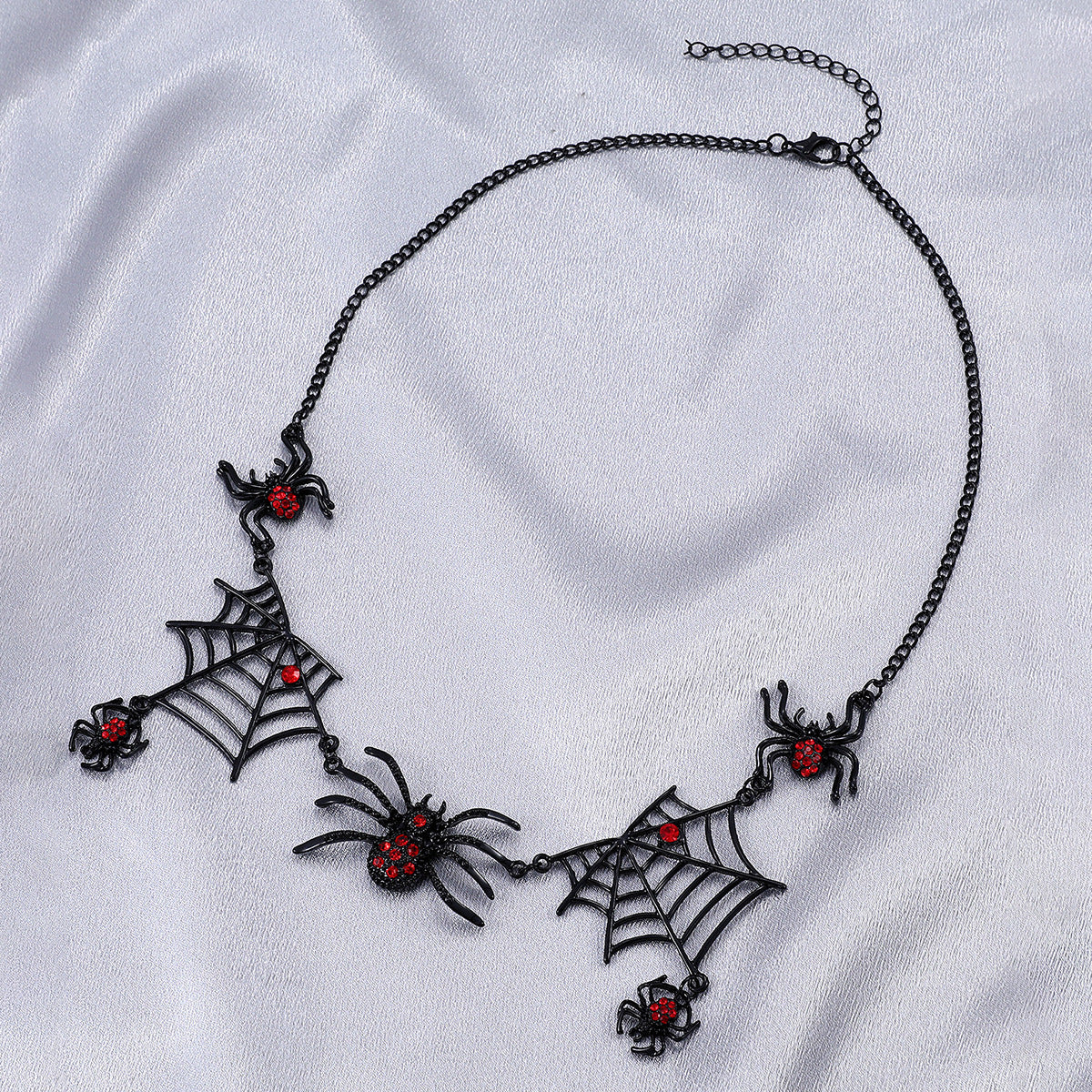 Halloween Spider & Web Necklace