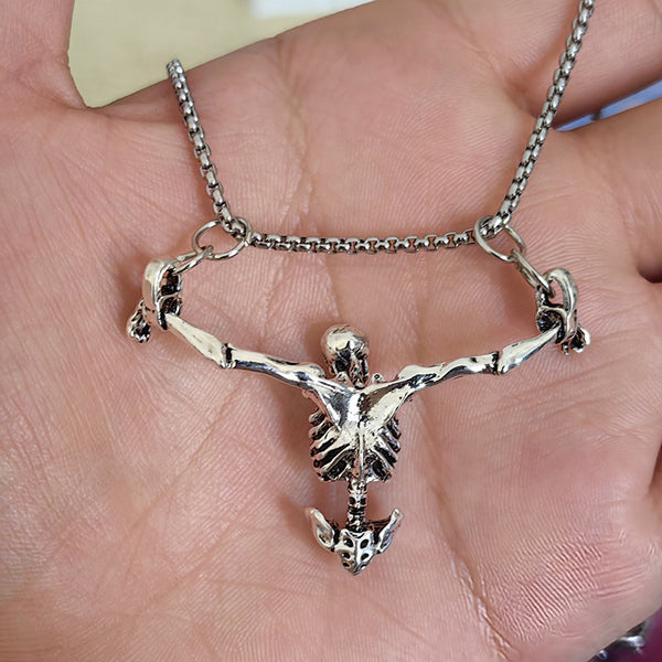 Retro Punk Halloween Skull Necklace