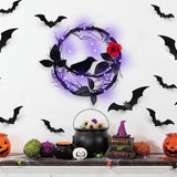 Halloween Glowing Black Crow Garland