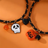 Halloween Love Magnetic Couple Rope Bracelet