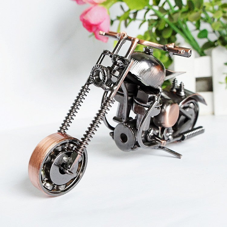 Metal Iron Art Motorcycle Model Ornaments Handmade Crafts