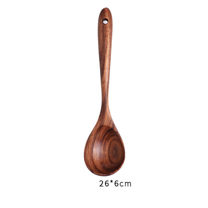 Japanese Style Wooden Nonstick Soup Spoon Spatula