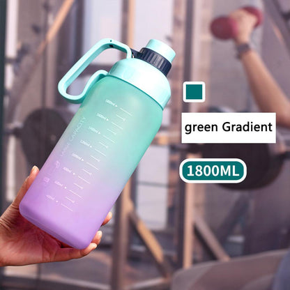 Gradient Color Water Cup Summer Large Capacity Sports