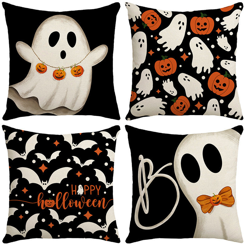 Halloween Ghost Pillow Cover